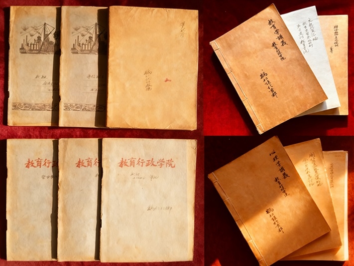 图书档案馆（校史馆）代表学院接收汤筱岩先生捐赠珍贵史料