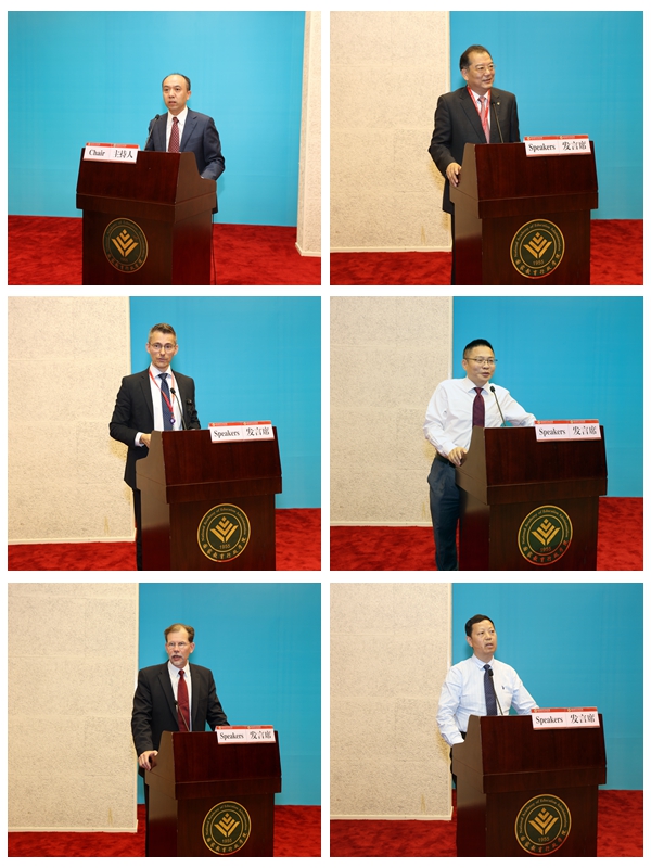 上午的“主旨论坛”，由清华大学生命科学学院院长王宏伟主持。在“主旨论坛”上，同济大学党委常委、副校长雷星晖，诺维亚应用技术大学校长安德森·奥尔然·海尔默（Andersson Örjan Helmer），中国科技大学管理学院执行院长余玉刚，东南芬兰应用技术大学校长赫依珂·萨斯塔莫依恩·塔皮奥（Saastamoinen Heikki Tapio），常熟理工学院党委书记朱士中等围绕“大学创新发展与人才培养”这一主题先后发言。