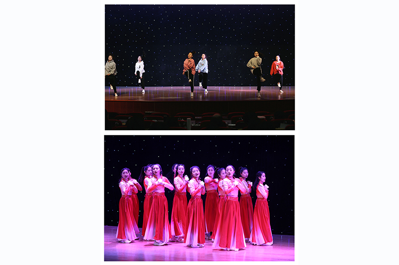 后勤管理服务中心的舞蹈串烧《Good time》，展现了新时代学院年轻人的青春活力和风采。