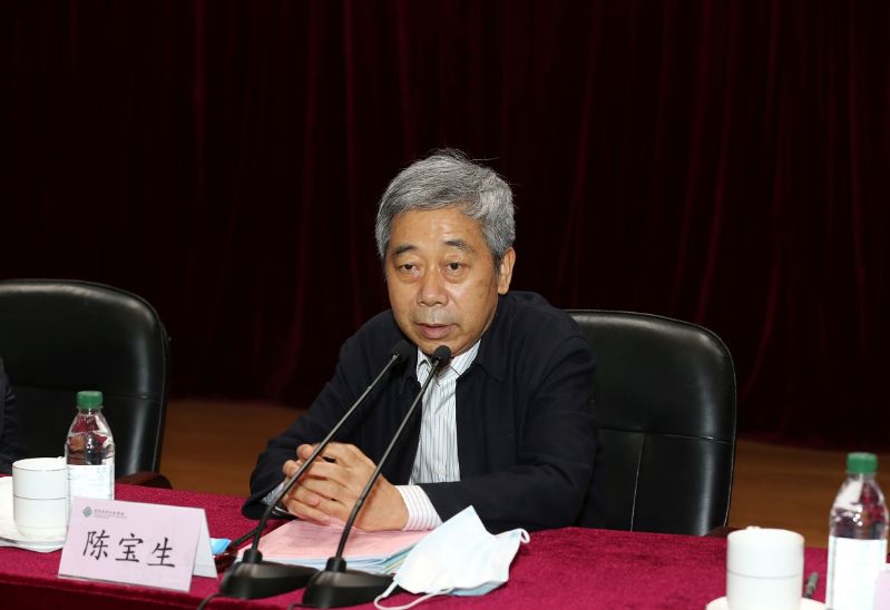 陈宝生在讲话中回顾了中国教育发展史，指出在中国共产党领导中国人民走过的百年历程中，中国教育发生了翻天覆地的变化，正由教育大国向教育强国迈进。“十四五”规划和2035远景目标纲要作出了“建设高质量教育体系”的部署，要全面深化教育领域综合改革，着力构建八大体系，开启全面建设社会主义现代化教育强国新征程。陈宝生要求，锚定2035年建成教育强国目标，教育系统干部要牢固树立政治意识、强国意识、宗旨意识、问题意识、忧患意识、开放意识，全面加强党对教育工作的领导，增强“四个意识”、坚定“四个自信”、做到“两个维护”，紧紧围绕服务社会主义现代化强国建设，把办好人民满意的教育作为工作的出发点和落脚点；“十四五”时期，教育系统要重点做到有体系的构建、有质量的公平、有差异的均衡、有特色的标准、有重点的改革、有竞争的合作；在2021开局之年，要把巩固拓展作为全年工作的主题，巩固抓落实、拓展抓改革，以扎扎实实的工作成效和教育改革发展稳定的优异成绩庆祝中国共产党成立100周年。