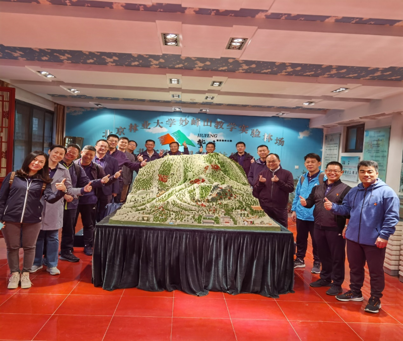中青四班在北京林业大学妙峰山实验林场，学习领悟生态文明建设成果，激发新时代教育奋进力量。