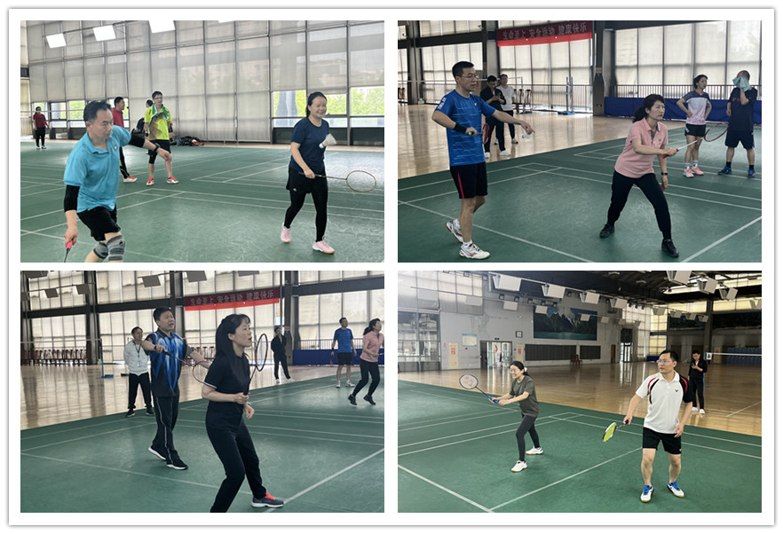 5月8日下午,“羽动中青”——第65期中青年班队和国教院教职工队羽毛球友谊赛在国家教育行政学院体育馆三楼羽毛球馆举行。国教院部分教职员工和中青班学员参加了此次活动。 5月8日下午,“羽动中青”——第65期中青年班队和国教院教职工队羽毛球友谊赛在国家教育行政学院体育馆三楼羽毛球馆举行。国教院部分教职员工和中青班学员参加了此次活动。