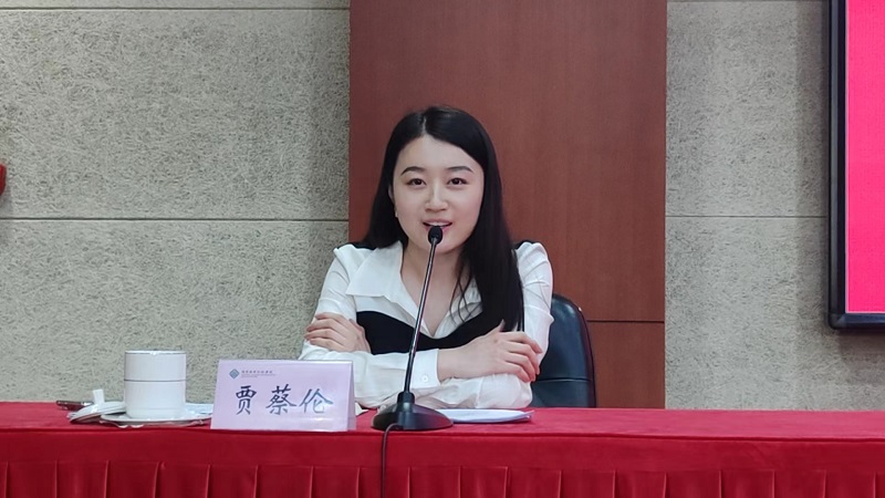 贾蔡伦主任从职业教育“大思政课”建设、“三全育人”、德育队伍建设、学生心理健康、校园安全等方面进行了深入讲解。
